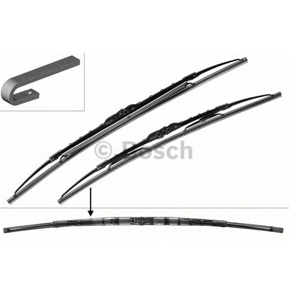 BOSCH TWIN SCHEIBENWISCHER SET VORNE 550mm+530mm für AUDI A6 A8 TT PORSCHE 911 - SCHEIBENREINIGUNG