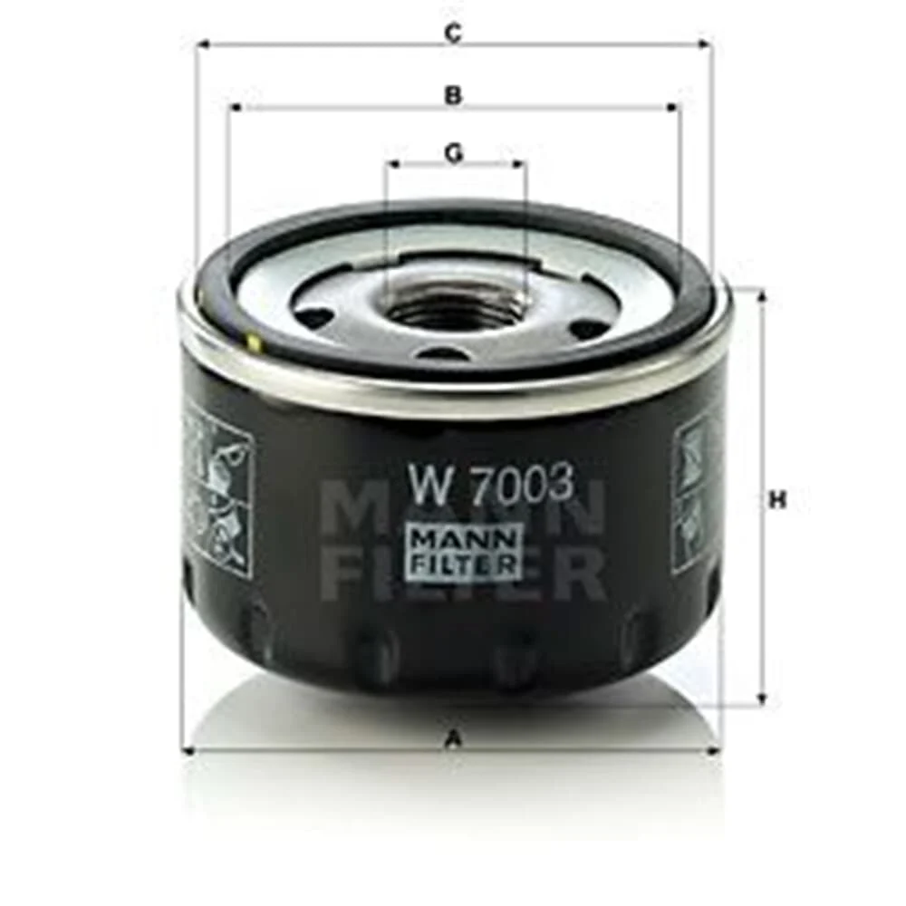 MANN ÖLFILTER W7003 für ALFA ROMEO 147/156-166 FIAT MULTIPLA PUNTO STILO DIESEL