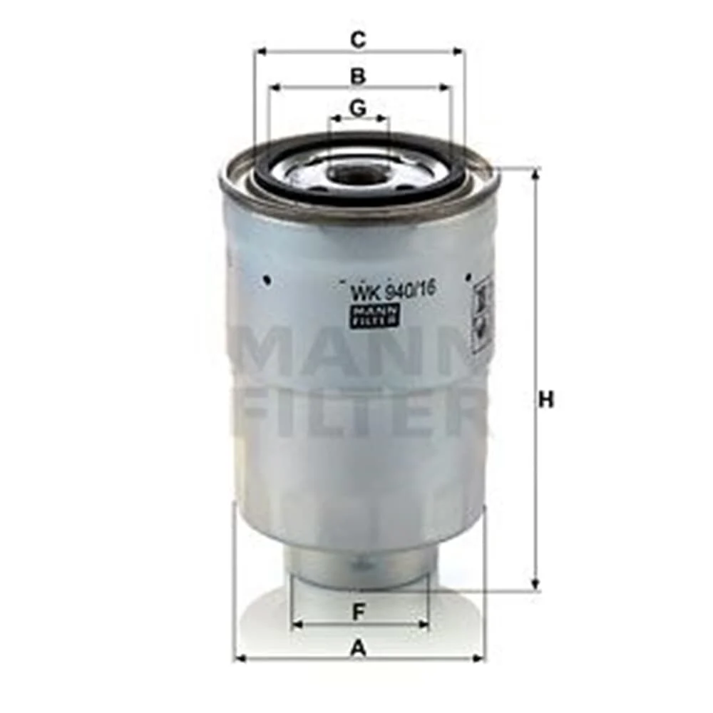 MANN KRAFTSTOFFFILTER WK940/16X passend für MITSUBISHI PAJERO 1-3 L200 L300 L400