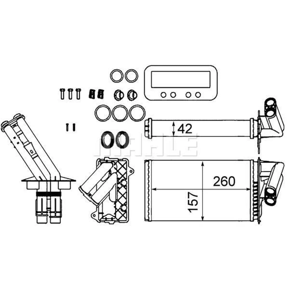 MAHLE Wärmetauscher, Innenraumheizung AH 103 000S - HEIZUNG / LÜFTUNG