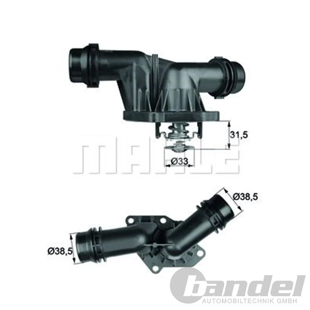 MAHLE THERMOSTAT, KÜHLMITTEL 85°C passend für BMW 3er E46 318/320 d 5er E39 520d - KÜHLUNG