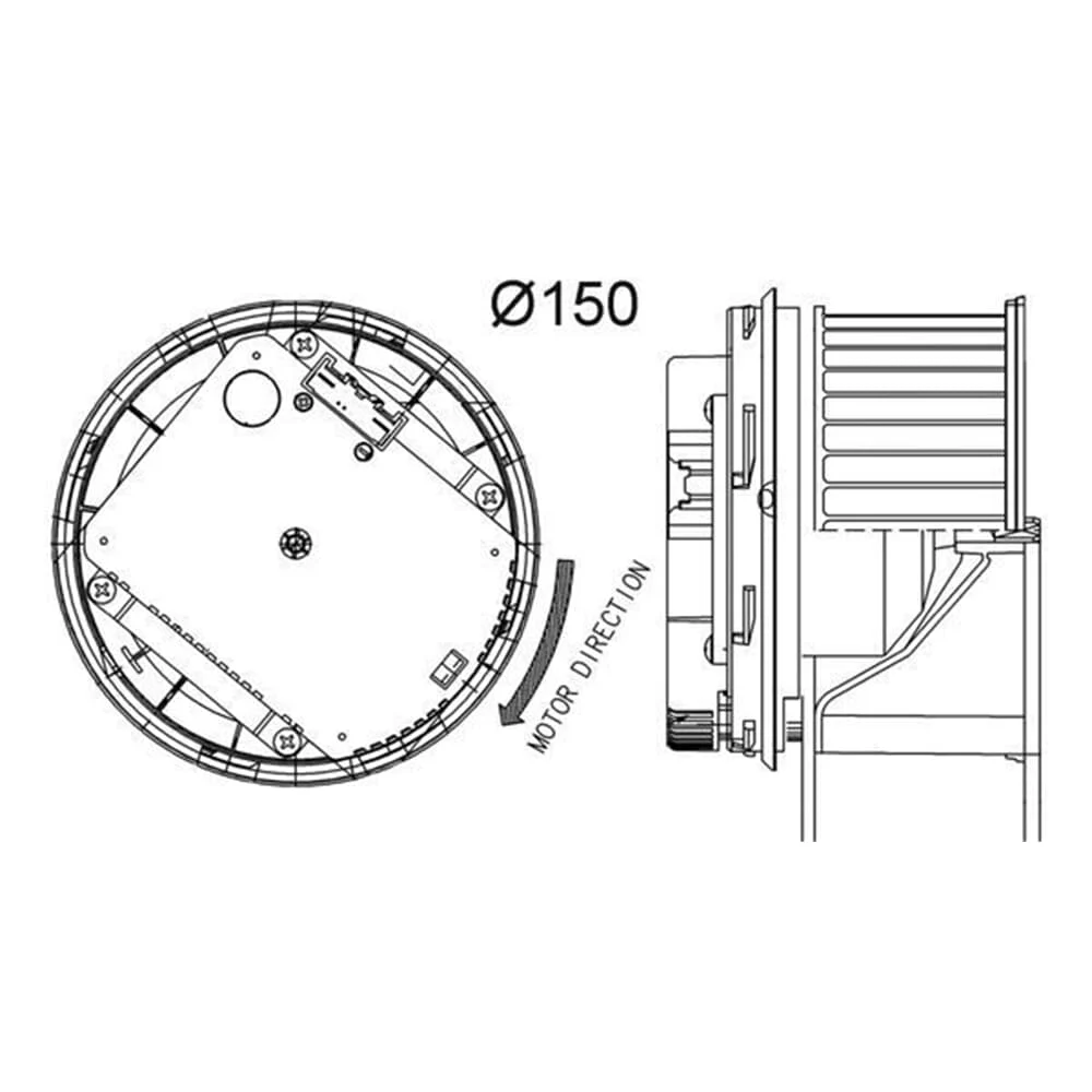 MAHLE INNENRAUMGEBLÄSE GEBLÄSEMOTOR passend für FORD FOCUS VOLVO C30 C70 S40 | - HEIZUNG / LÜFTUNG